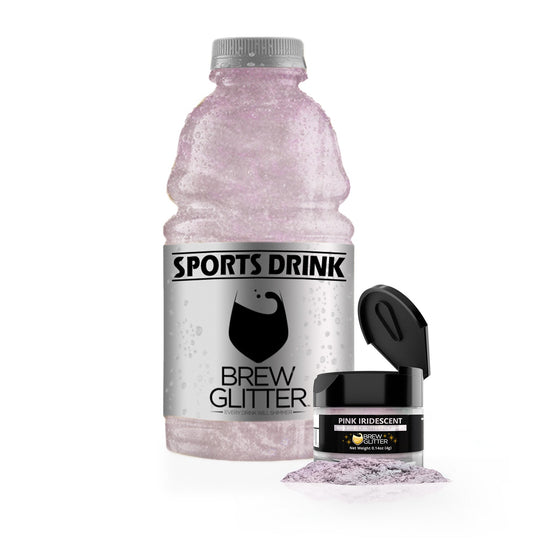 Pink Iridescent Brew Glitter | Edible Glitter for Sports Drinks & Energy Drinks-Brew Glitter®