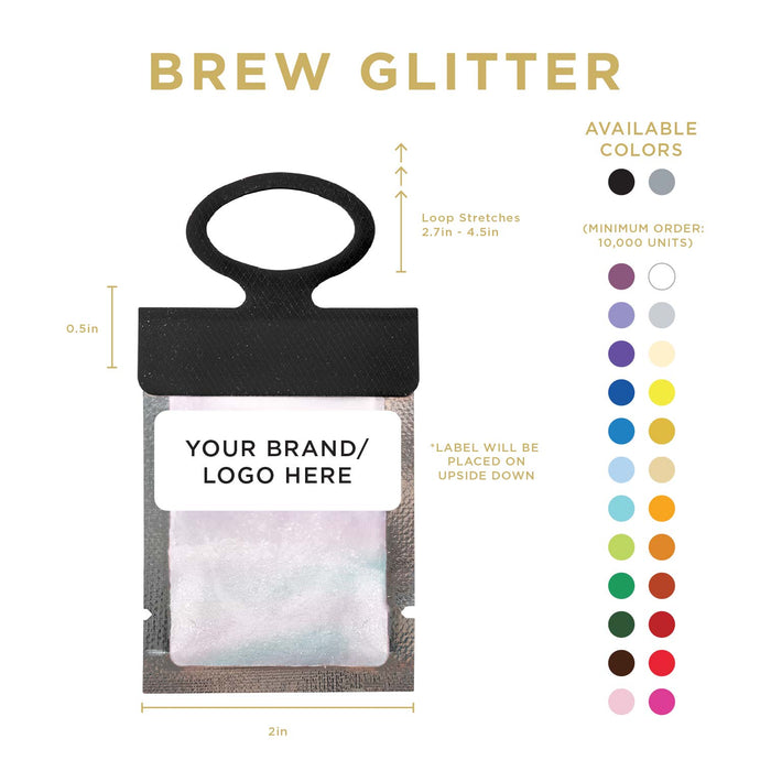 Pink Iridescent Brew Glitter® Necker | Private Label-Brew Glitter®