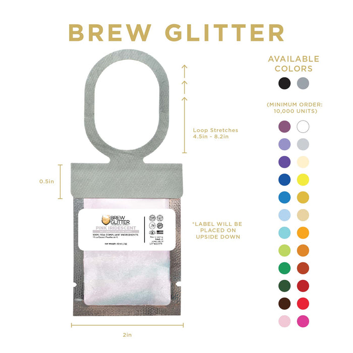 Pink Iridescent Brew Glitter® Necker | Wholesale-Brew Glitter®