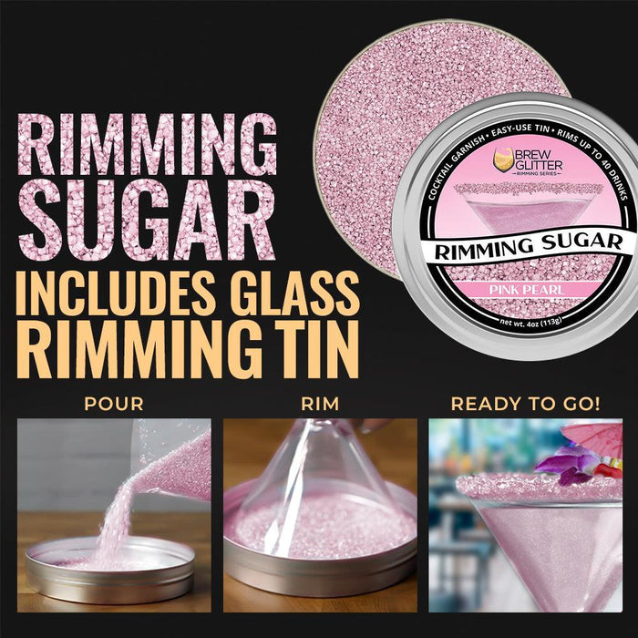 Pink Pearl Cocktail Rimming Sugar-Brew Glitter®
