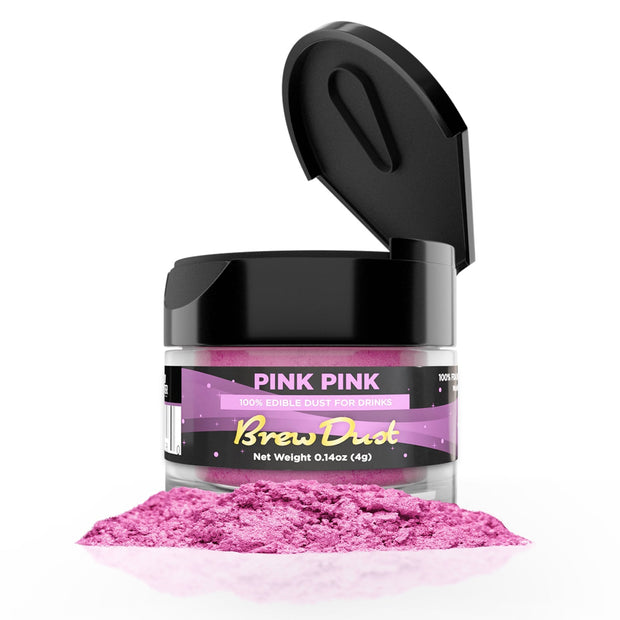 Pink Pink Edible Brew Dust | 4 Gram Jar-Brew Glitter®