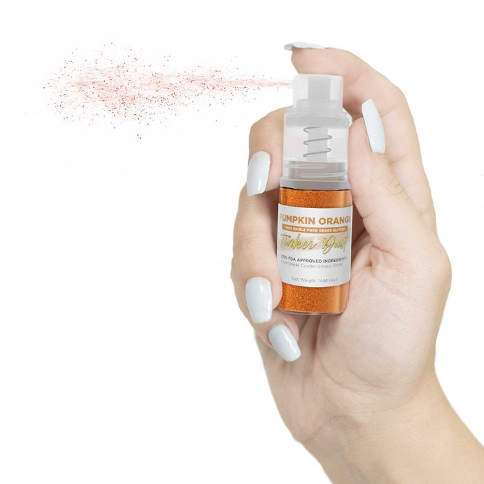 Pumpkin Orange Edible Glitter Spray 4g Pump | Tinker Dust®-Brew Glitter®