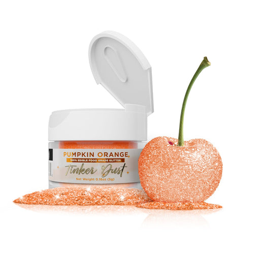 Pumpkin Orange Edible Glitter Tinker Dust | 5 Gram Jar-Brew Glitter®