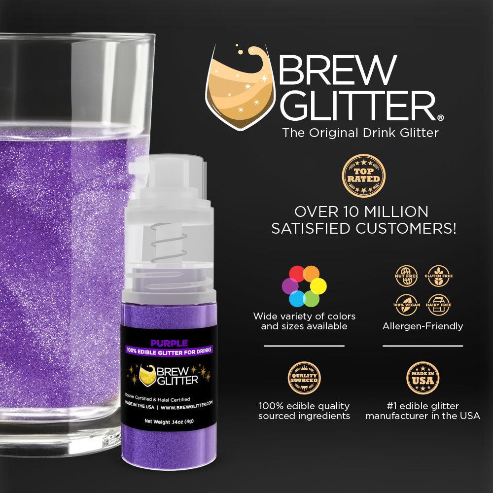 Purple Brew Glitter Mini Spray Pump by the Case | Private Label-Brew Glitter®