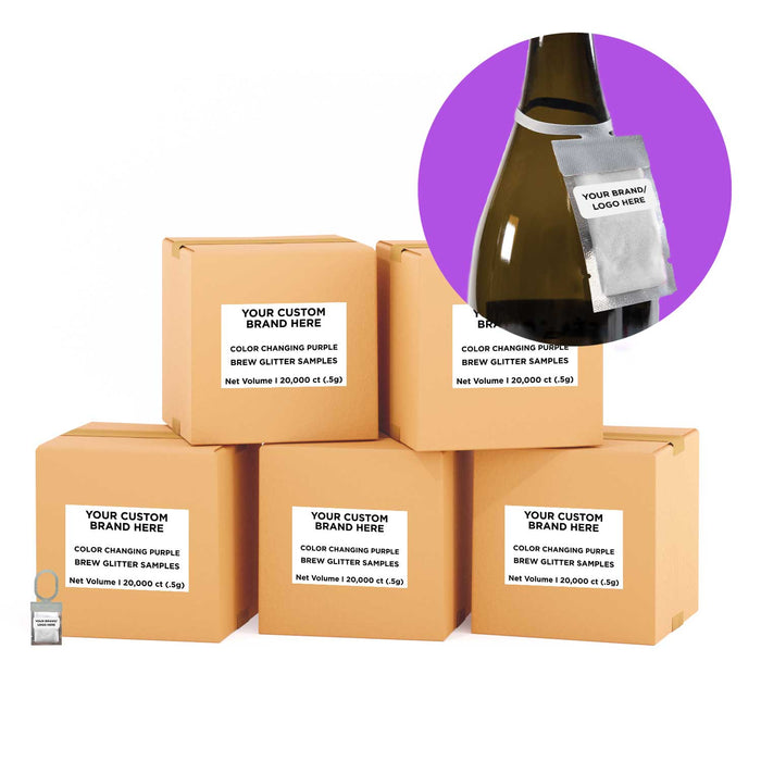 Purple Color Changing Brew Glitter® Necker | Private Label-Brew Glitter®