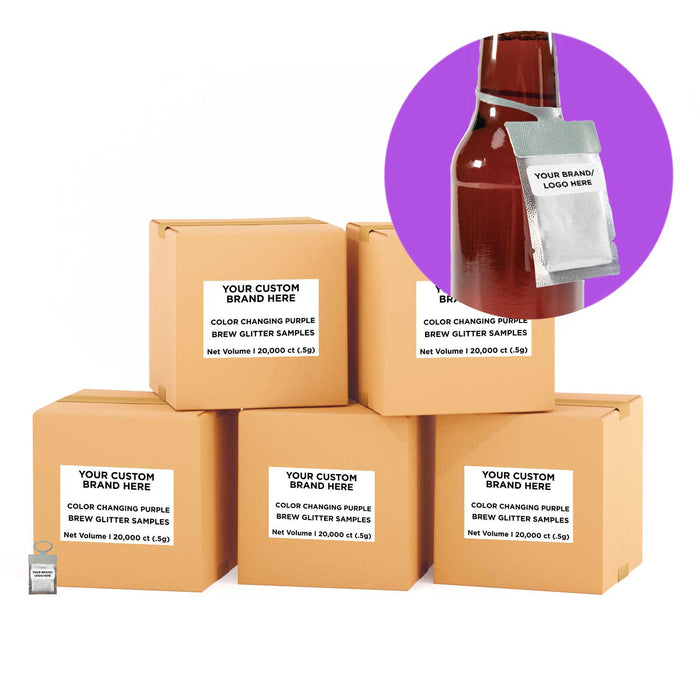 Purple Color Changing Brew Glitter® Necker | Private Label-Brew Glitter®