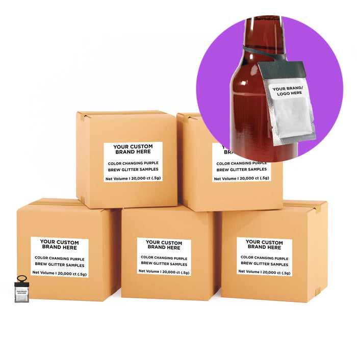 Purple Color Changing Brew Glitter® Necker | Private Label-Brew Glitter®