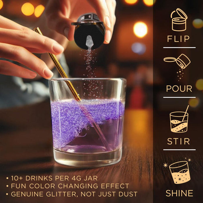 Purple Color Changing Brew Glitter® Necker | Private Label-Brew Glitter®