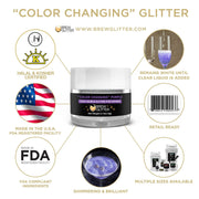 Purple Edible Color Changing Brew Glitter | 4 Gram Jar-Brew Glitter®