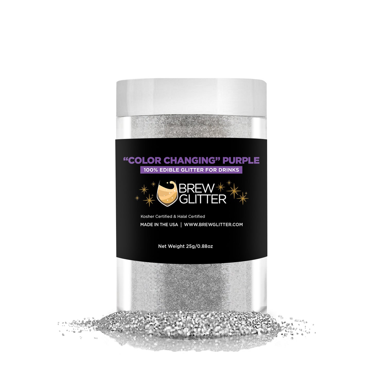 Purple Edible Color Changing Brew Glitter | Bulk Size-Brew Glitter®