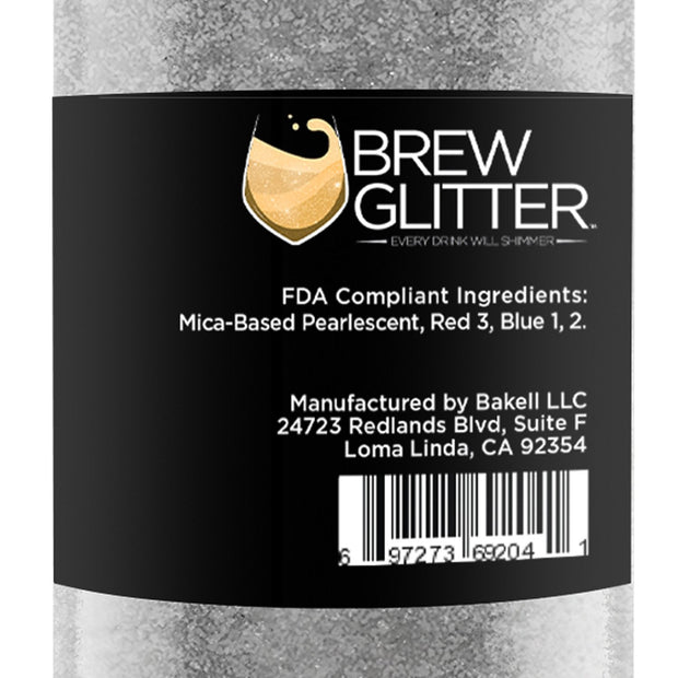Edible beverage glitter - black - Black Shimmer Brew Glitter® - 45 g
