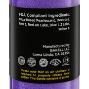 Purple Edible Glitter Mini Spray Pump for Drinks-Brew Glitter®