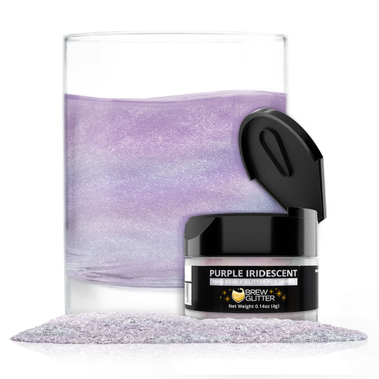 Purple Iridescent Brew Glitter | Food Grade Beverage Glitter-Brew Glitter®