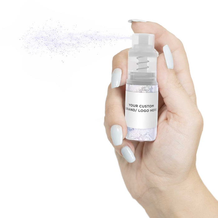 Purple Iridescent Brew Glitter Mini Spray Pump by the Case | Private Label-Brew Glitter®