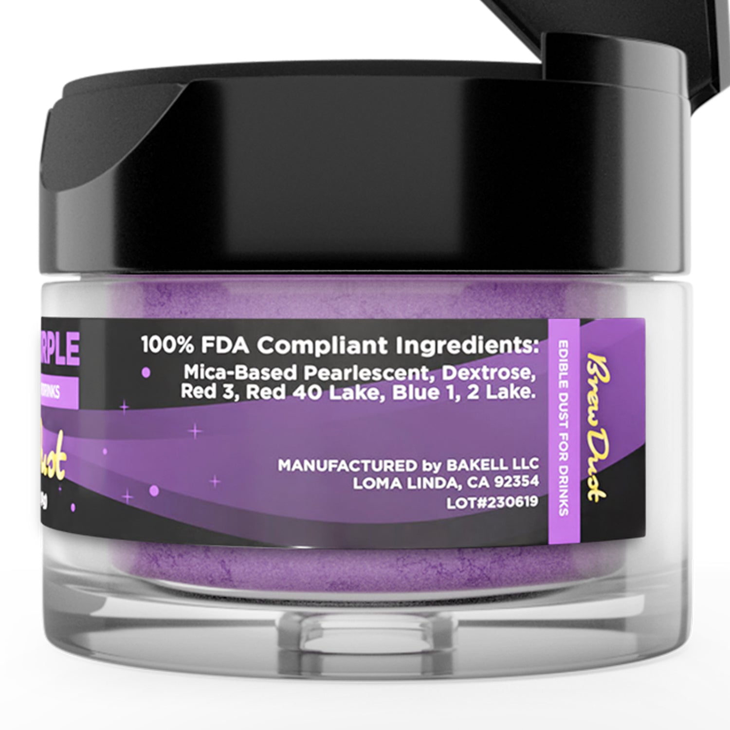 Purple Purple Edible Brew Dust | 4 Gram Jar-Brew Glitter®