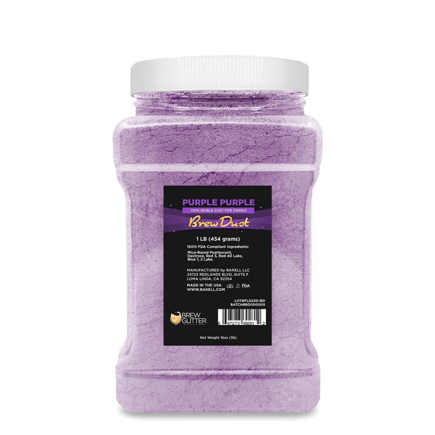 Purple Purple Edible Pearlized Brew Dust | Bulk Sizes-Brew Glitter®