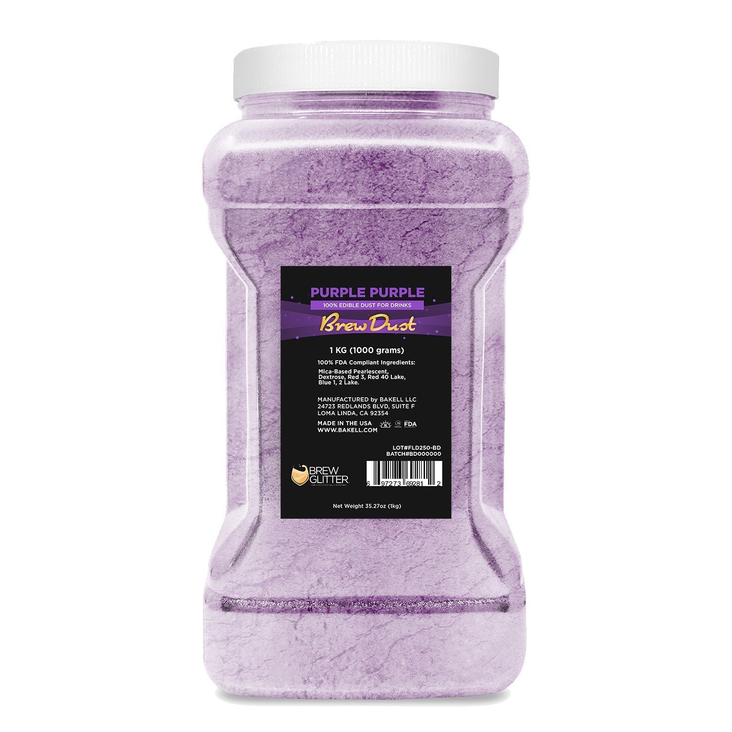 Purple Purple Edible Pearlized Brew Dust | Bulk Sizes-Brew Glitter®