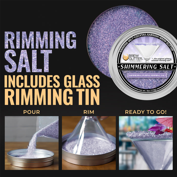 Shimmering Purple Rimming Salt | Bulk Sizes