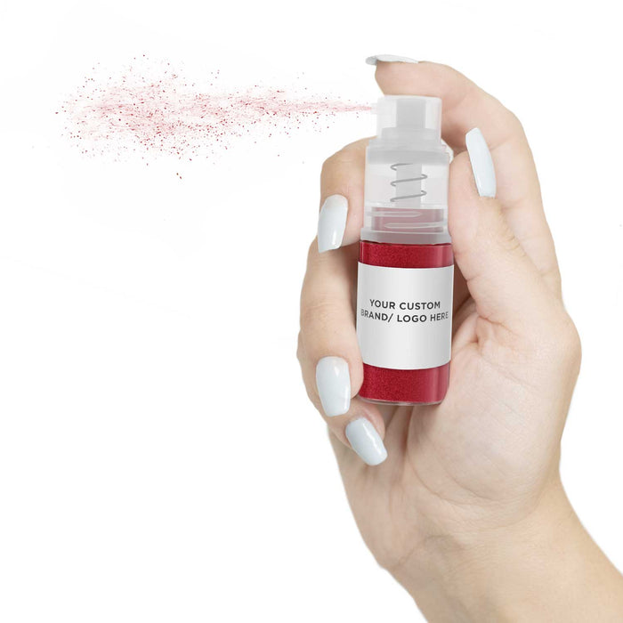 Red Brew Glitter Mini Spray Pump by the Case | Private Label-Brew Glitter®