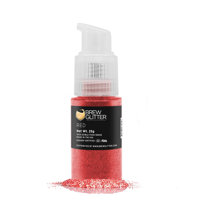 Red Brew Glitter Spray Pump by the Case-Brew Glitter®