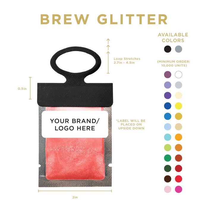 Red Brew Glitter® Necker | Private Label-Brew Glitter®