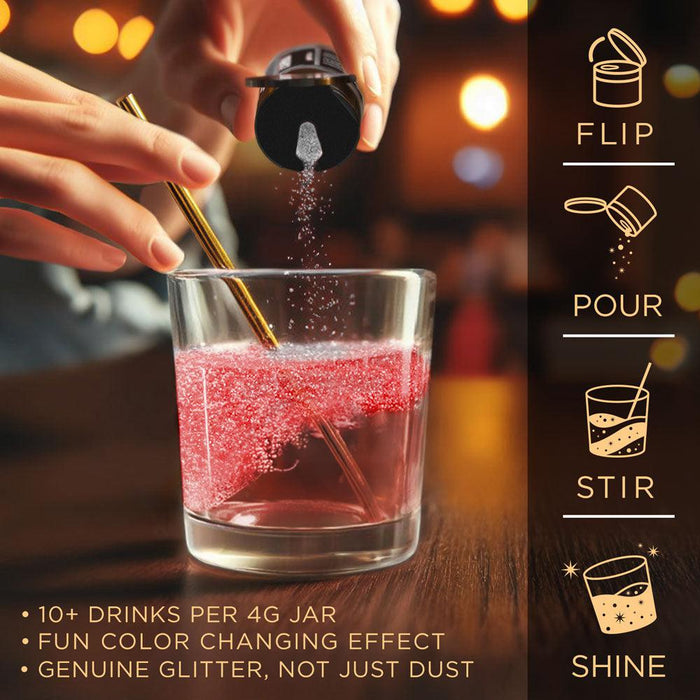 Red Color Changing Brew Glitter Mini Spray Pump by the Case | Private Label-Brew Glitter®