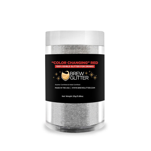 Red Edible Color Changing Brew Glitter | Cocktail Beverage Glitter-Brew Glitter®