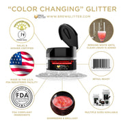 Red Edible Color Changing Brew Glitter | Cocktail Beverage Glitter-Brew Glitter®