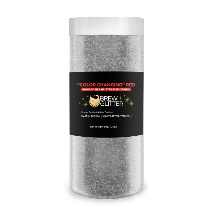 Red Edible Color Changing Brew Glitter | Food Grade Beverage Glitter-Brew Glitter®