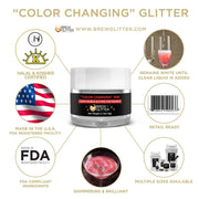 Red Edible Color Changing Brew Glitter | Wine & Champagne Glitter-Brew Glitter®