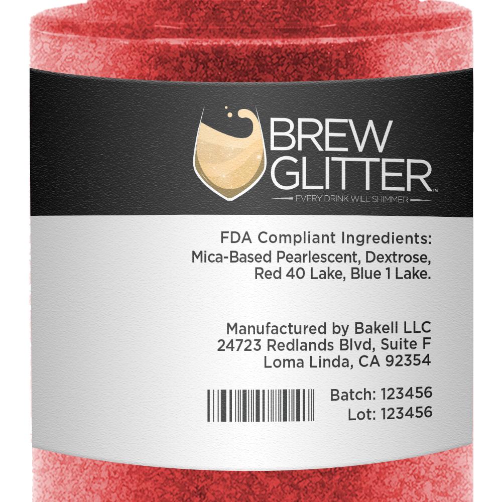 Red Edible Glitter Spray Pump for Drinks-Brew Glitter®