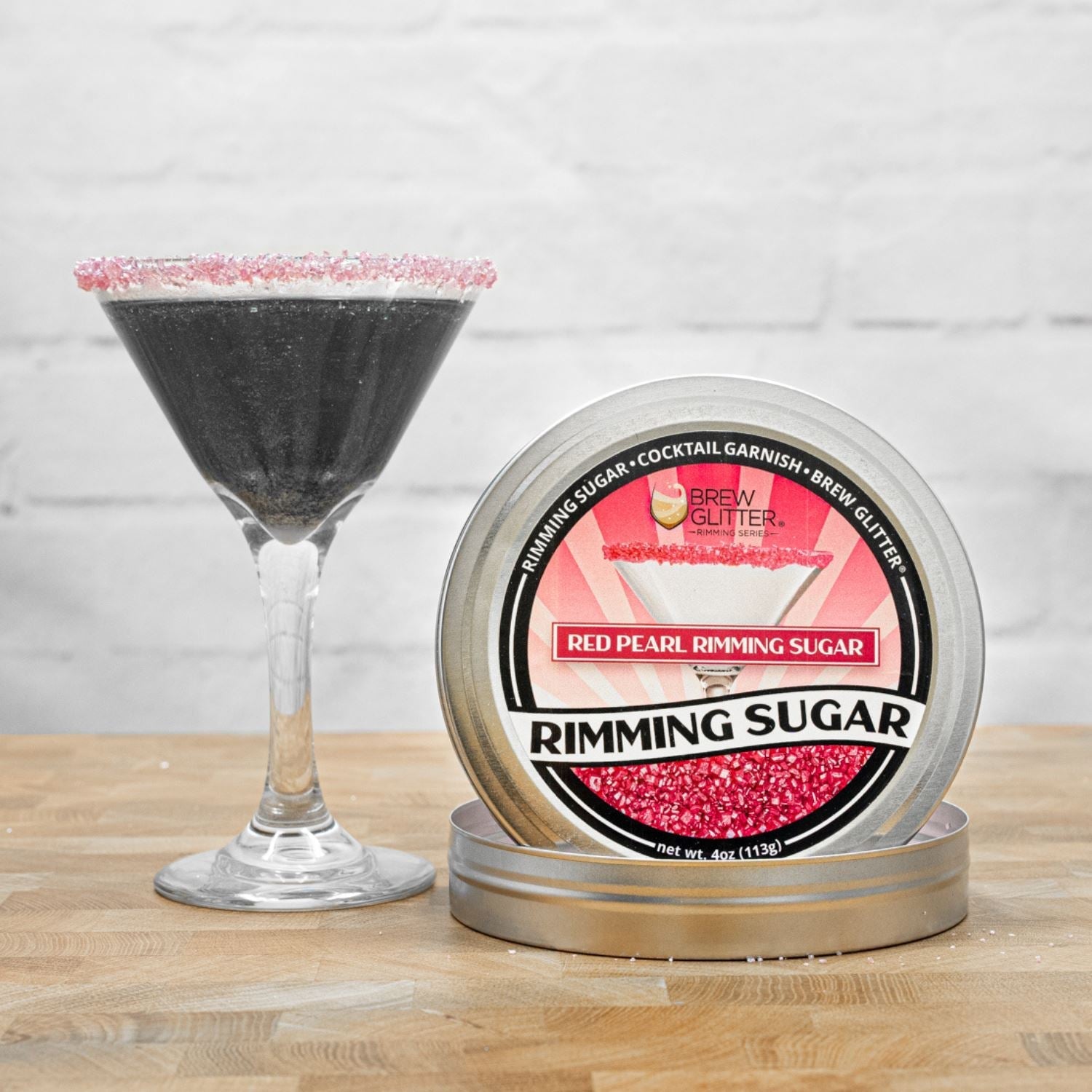 Red Pearl Cocktail Rimming Sugar-Brew Glitter®