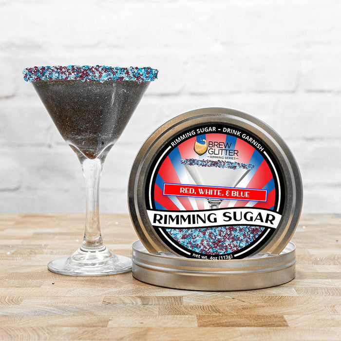 Red, White & Blue Rimming Sugar-Brew Glitter®