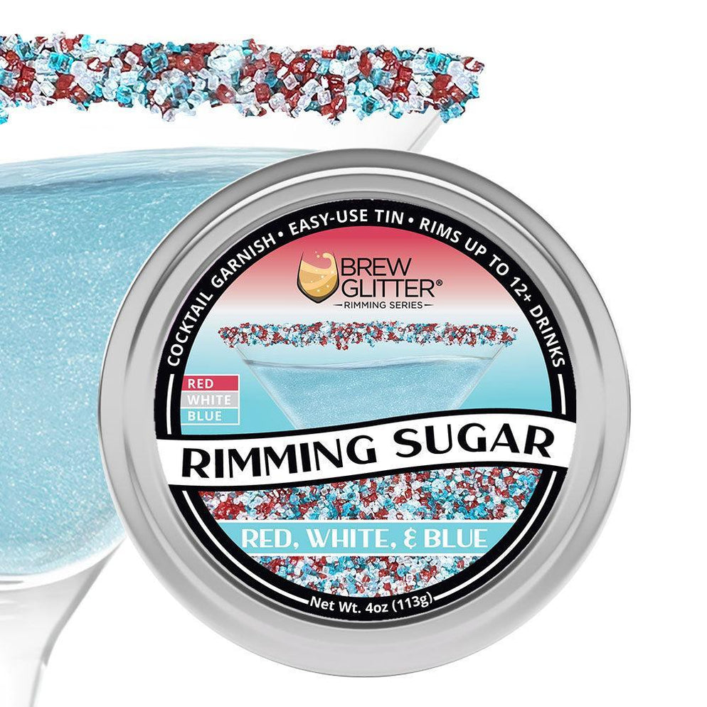 Shop Red, White & Blue Rimming Sugar - Brew Glitter — Brew Glitter®