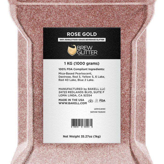 Rose Gold Brew Glitter | Cocktail Beverage Glitter-Brew Glitter®