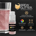 Rose Gold Brew Glitter Mini Spray Pump by the Case | Private Label-Brew Glitter®