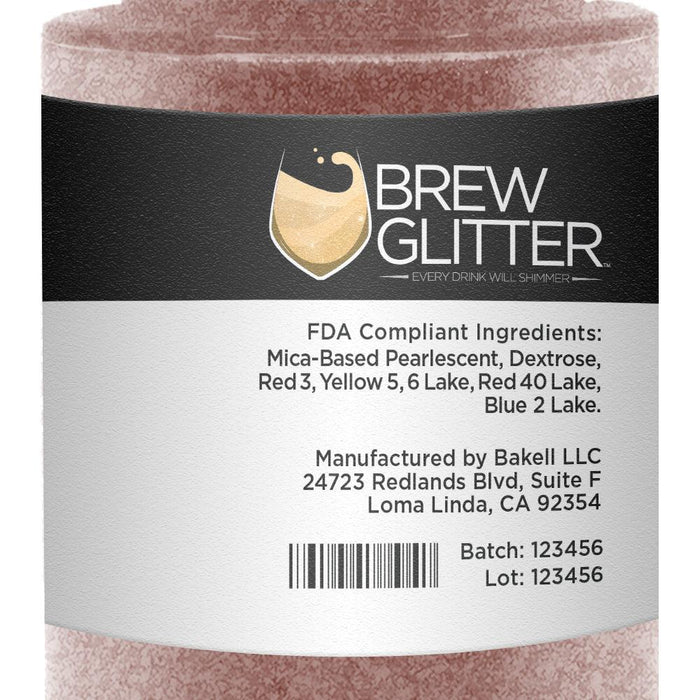 Rose Gold Brew Glitter Spray Pump by the Case | Private Label-Brew Glitter®