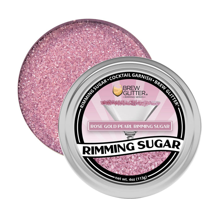 Rose Gold Pearl Cocktail Rimming Sugar-Brew Glitter®