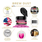 Rosè Pink Edible Pearlized Brew Dust-Brew Glitter®