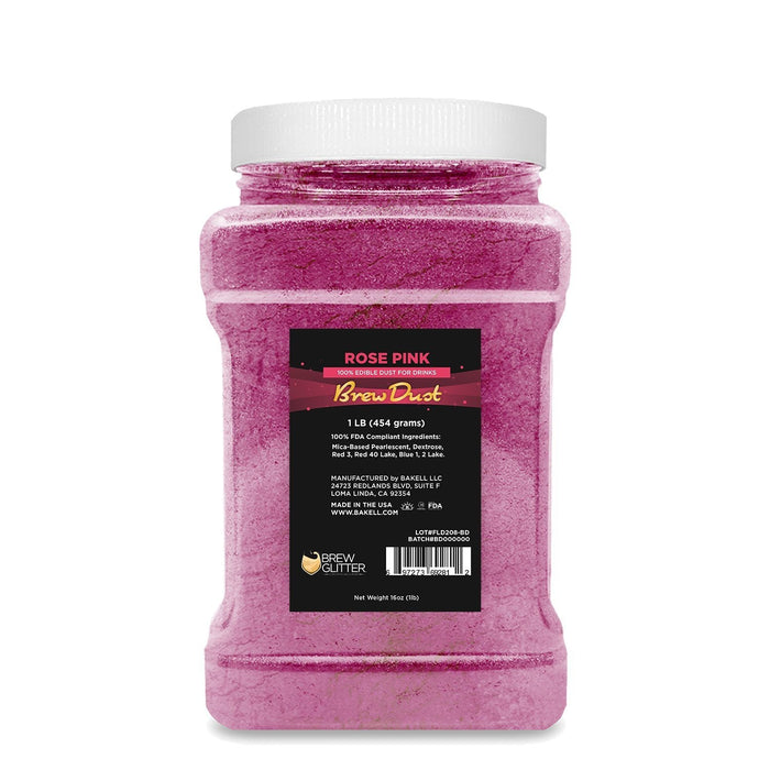 Rosè Pink Edible Pearlized Brew Dust-Brew Glitter®