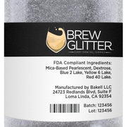 Silver Brew Glitter | Coffee & Latte Glitter-Brew Glitter®