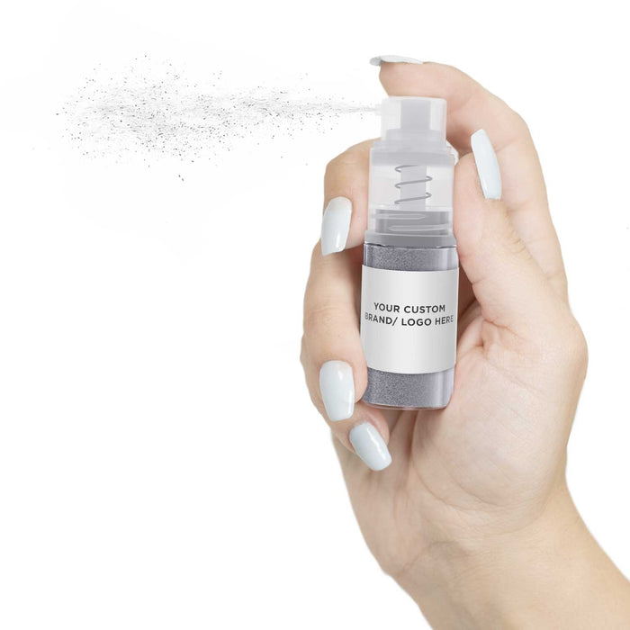 Silver Brew Glitter Mini Spray Pump by the Case | Private Label-Brew Glitter®