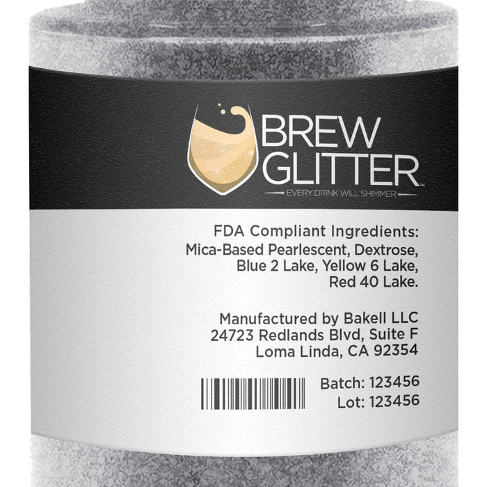 Silver Brew Glitter Spray Pump by the Case | Private Label-Brew Glitter®