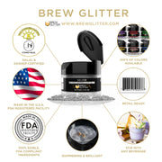 Silver Food Grade Brew Glitter | 4 Gram Jar-Brew Glitter®