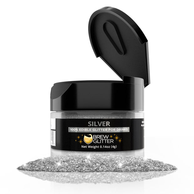 Silver Glitter for Liquor & Spirits Glitter-Brew Glitter®