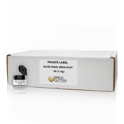 Silver Pearl Brew Dust by the Case | Private Label-Brew Glitter®