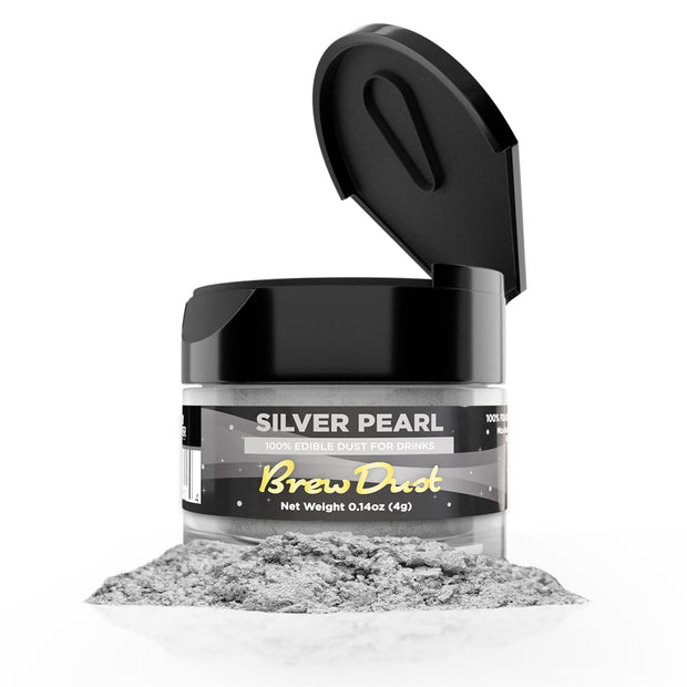 Silver Pearl Edible Brew Dust | 4 Gram Jar-Brew Glitter®