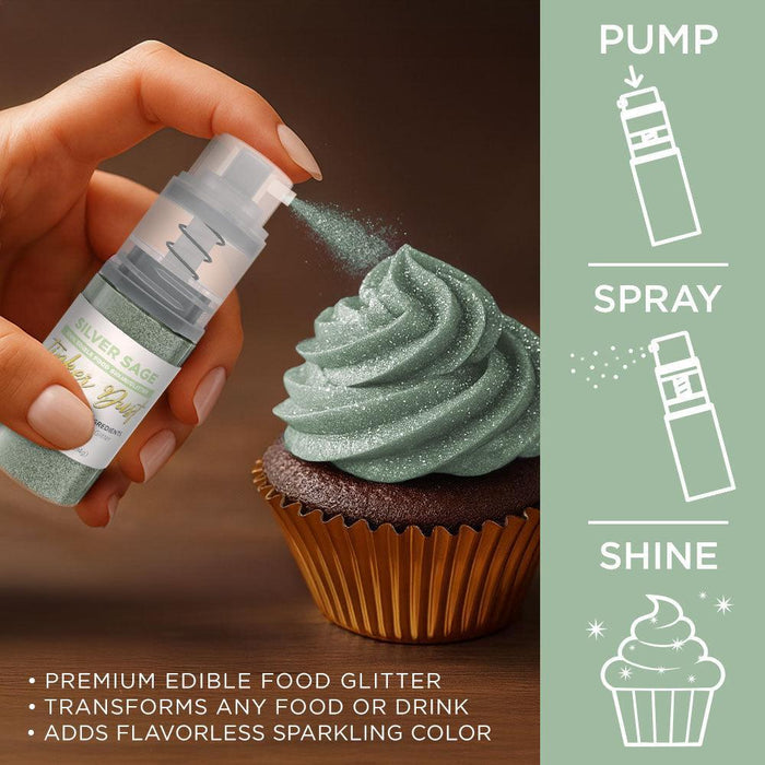 Silver Sage Tinker Edible Glitter Spray 4g Pump | Tinker Dust®-Brew Glitter®