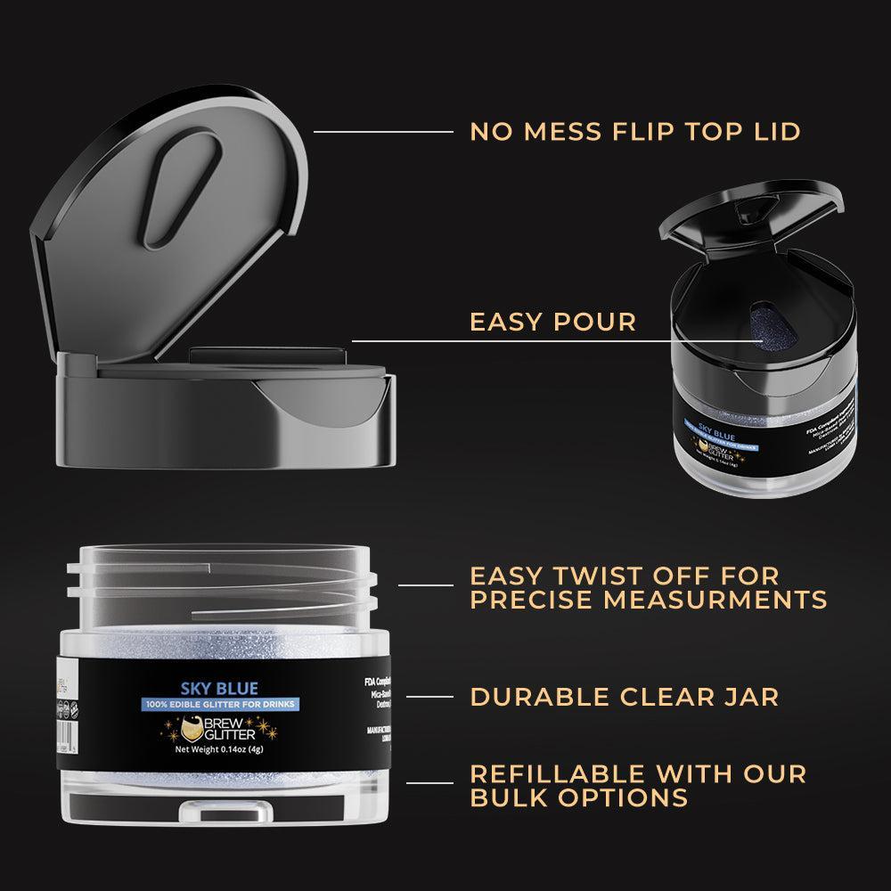 Sky Blue Brew Glitter | Bulk Sizes-Brew Glitter®