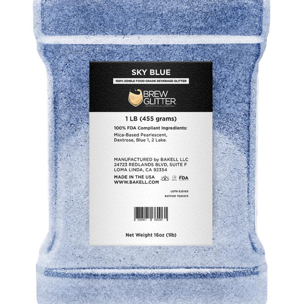 Sky Blue Brew Glitter | Edible Glitter for Sports Drinks & Energy Drinks-Brew Glitter®